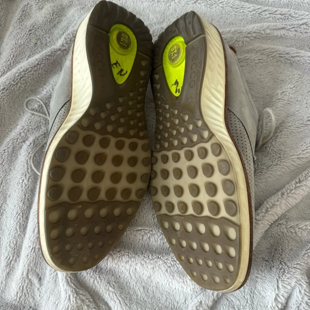 Ecco ST 1 Hybrid Lite‎ Nubuck Leather Gray Men’s Dress Shoes Size 7-7.5